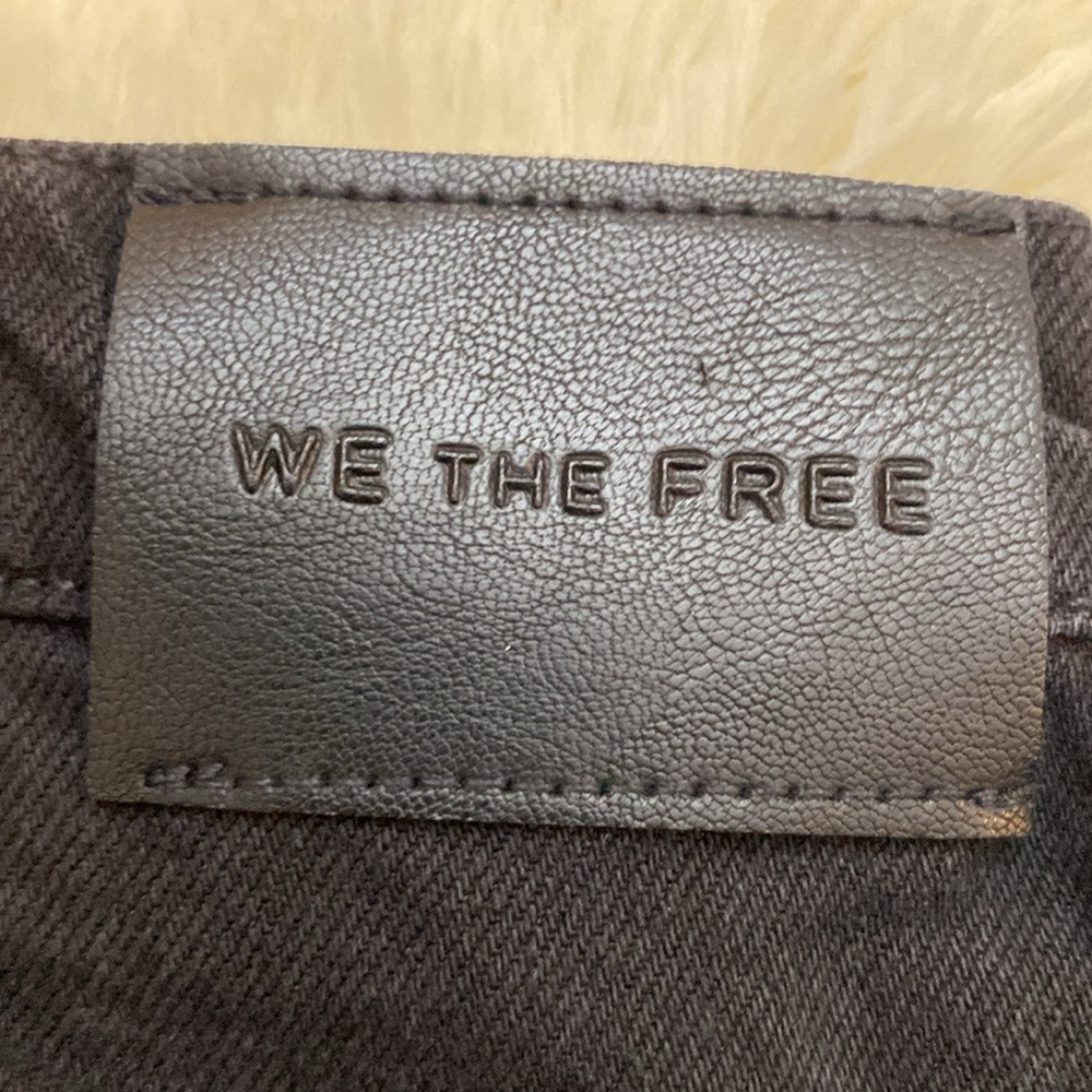 Free People Black Wide Leg Jeans - Picture 9 of 9